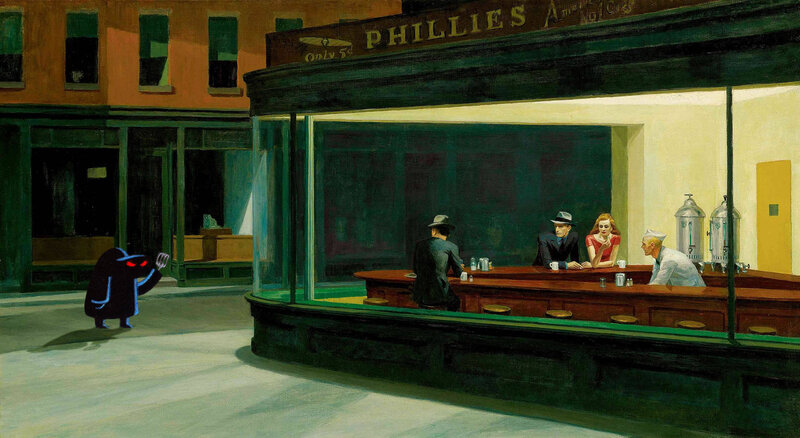 Nighttime Diner Scene
