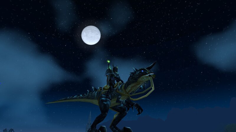Nighttime dragon ride