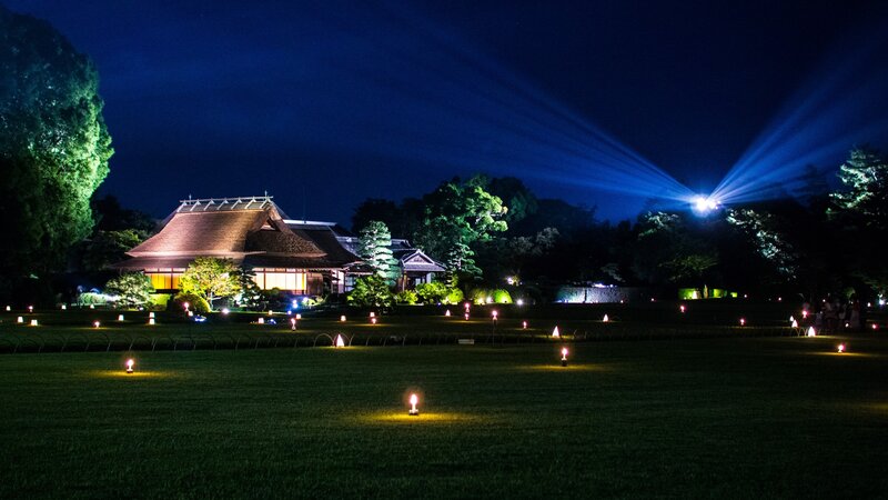 Nighttime garden illumination