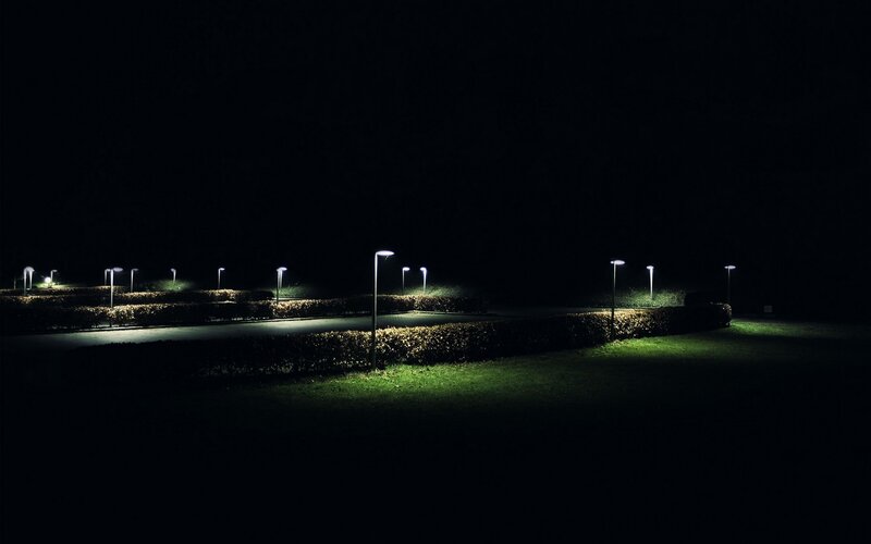 Nighttime garden lighting