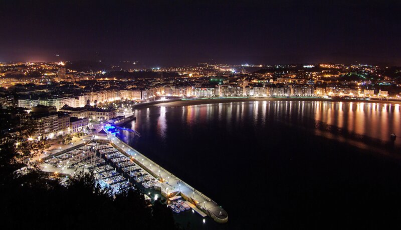 Nighttime Harbor City