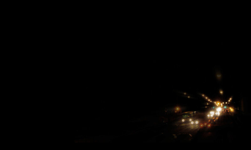 Nighttime highway traffic