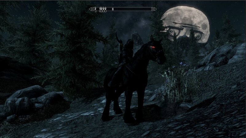 nighttime horseback ride