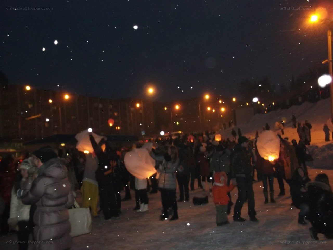 Nighttime lantern festival