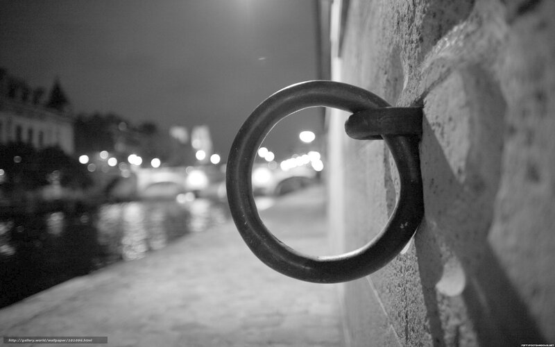 Nighttime river scene with ring