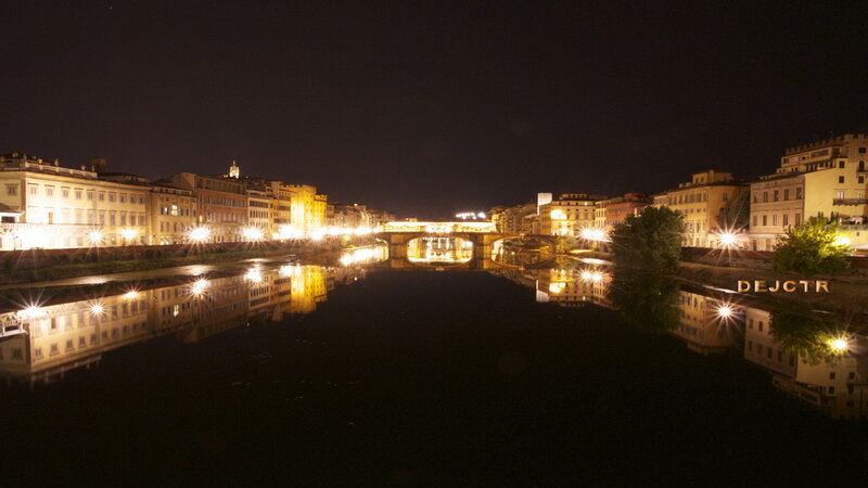 Nighttime River View