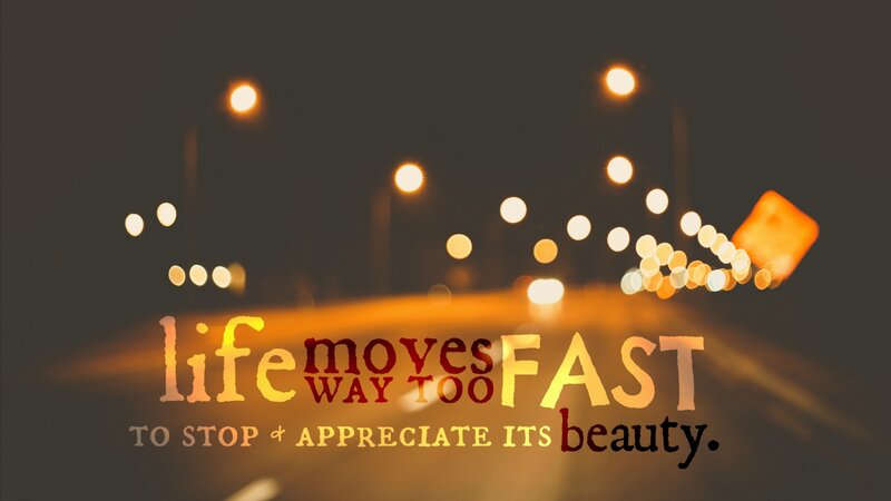Nighttime Road Lights — Orange