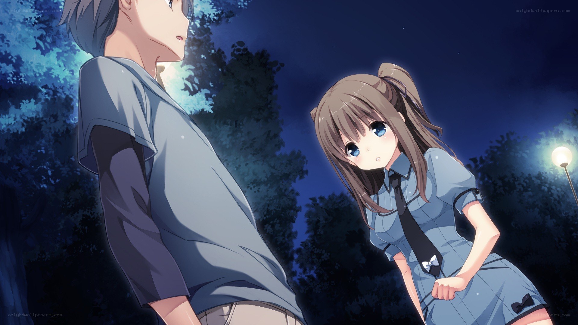 Nighttime schoolyard encounter