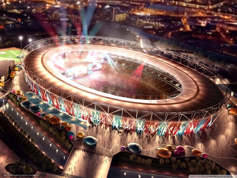 Nighttime Stadium View — Black
