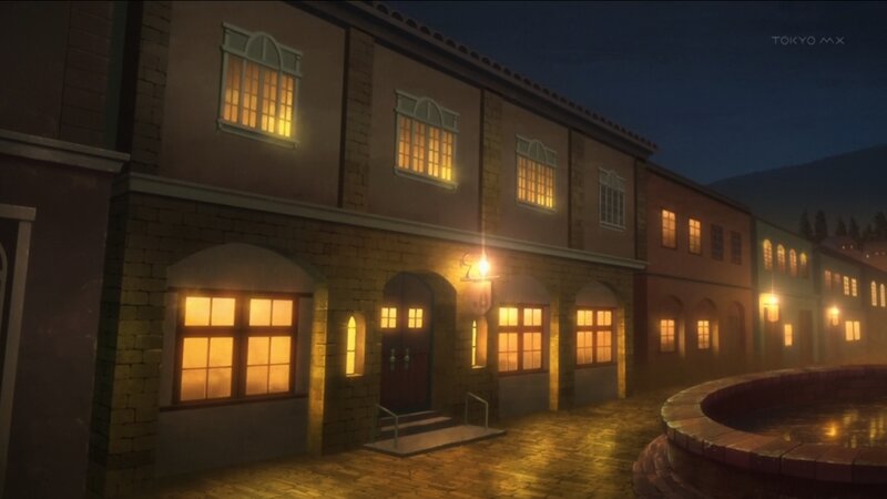 Nighttime Street Scene — Yellow