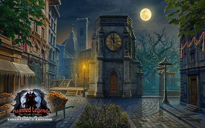 Nighttime Town Square — Gray