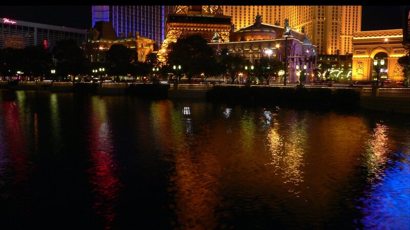 nighttime view of las vegas