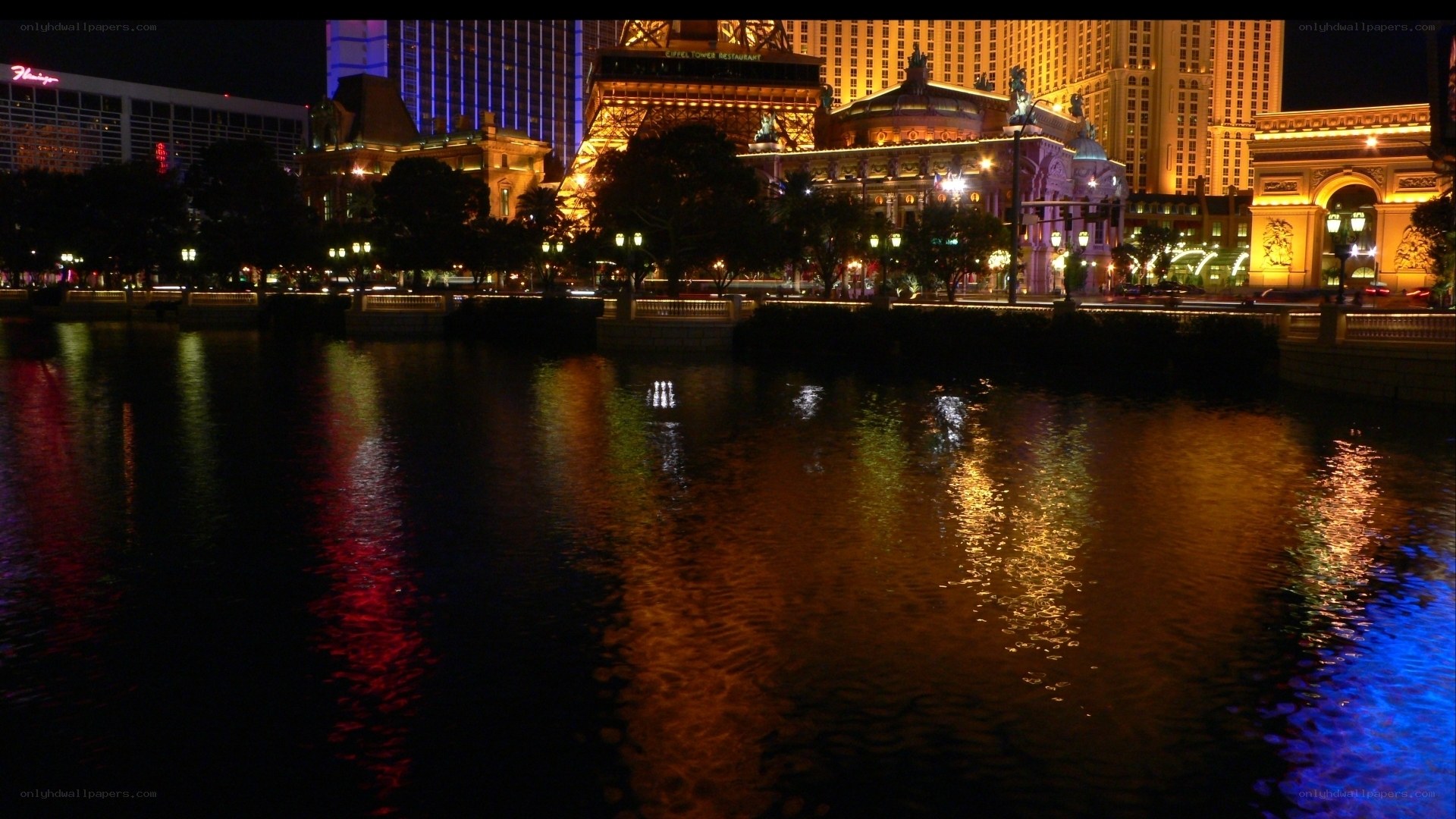 nighttime view of las vegas