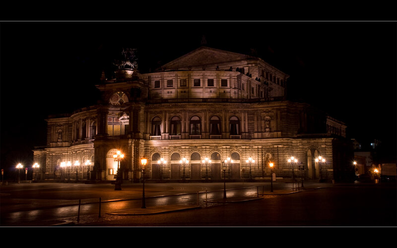 nighttime view of opera house