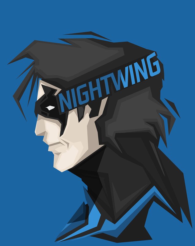 Nightwing Character — Blue, Dramatic