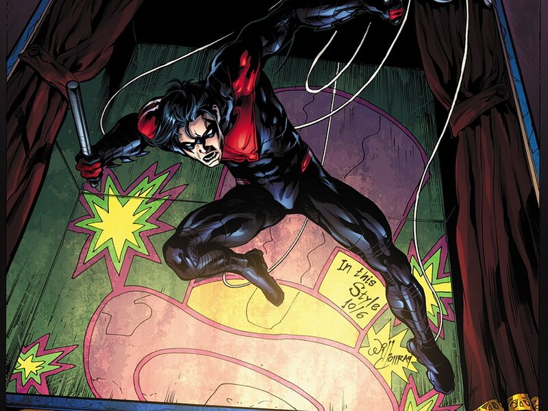 Nightwing in Action — Black
