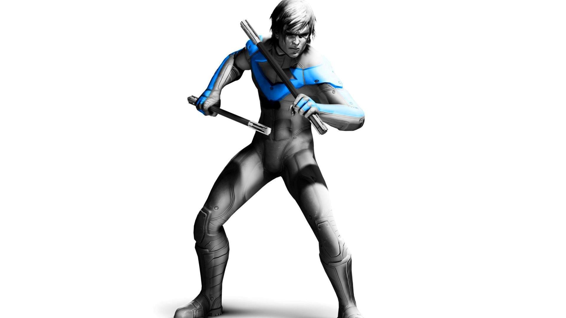 Nightwing in combat stance