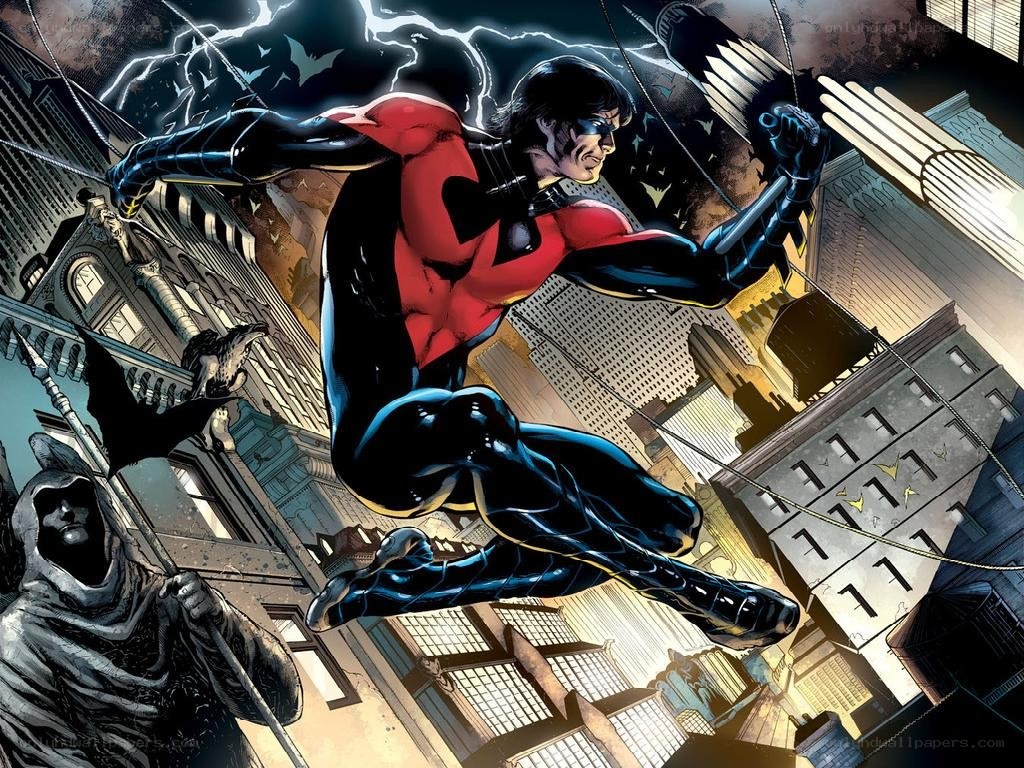 Nightwing in Gotham City