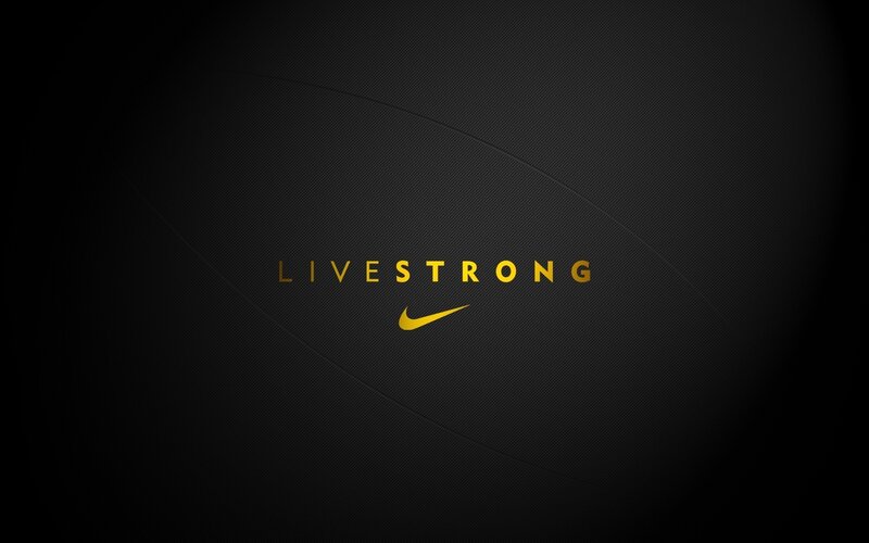 Nike Logo and Text — Black, Dramatic