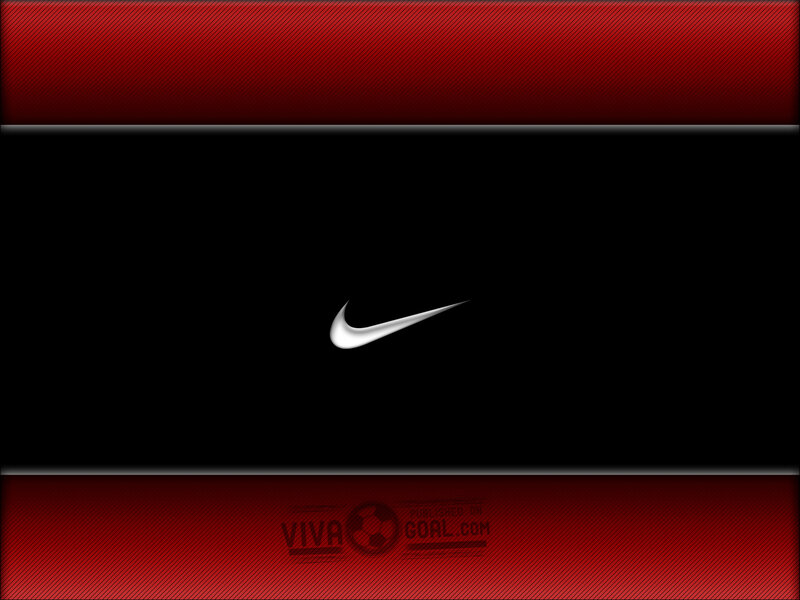 Nike logo on black background