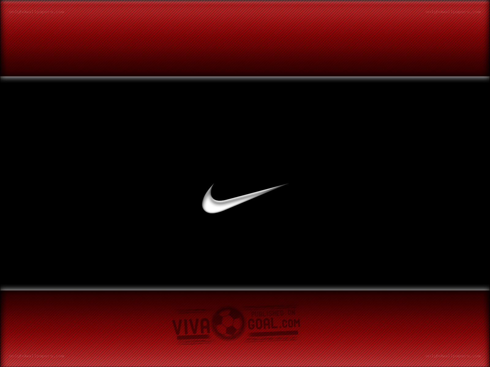 Nike logo on red and black background