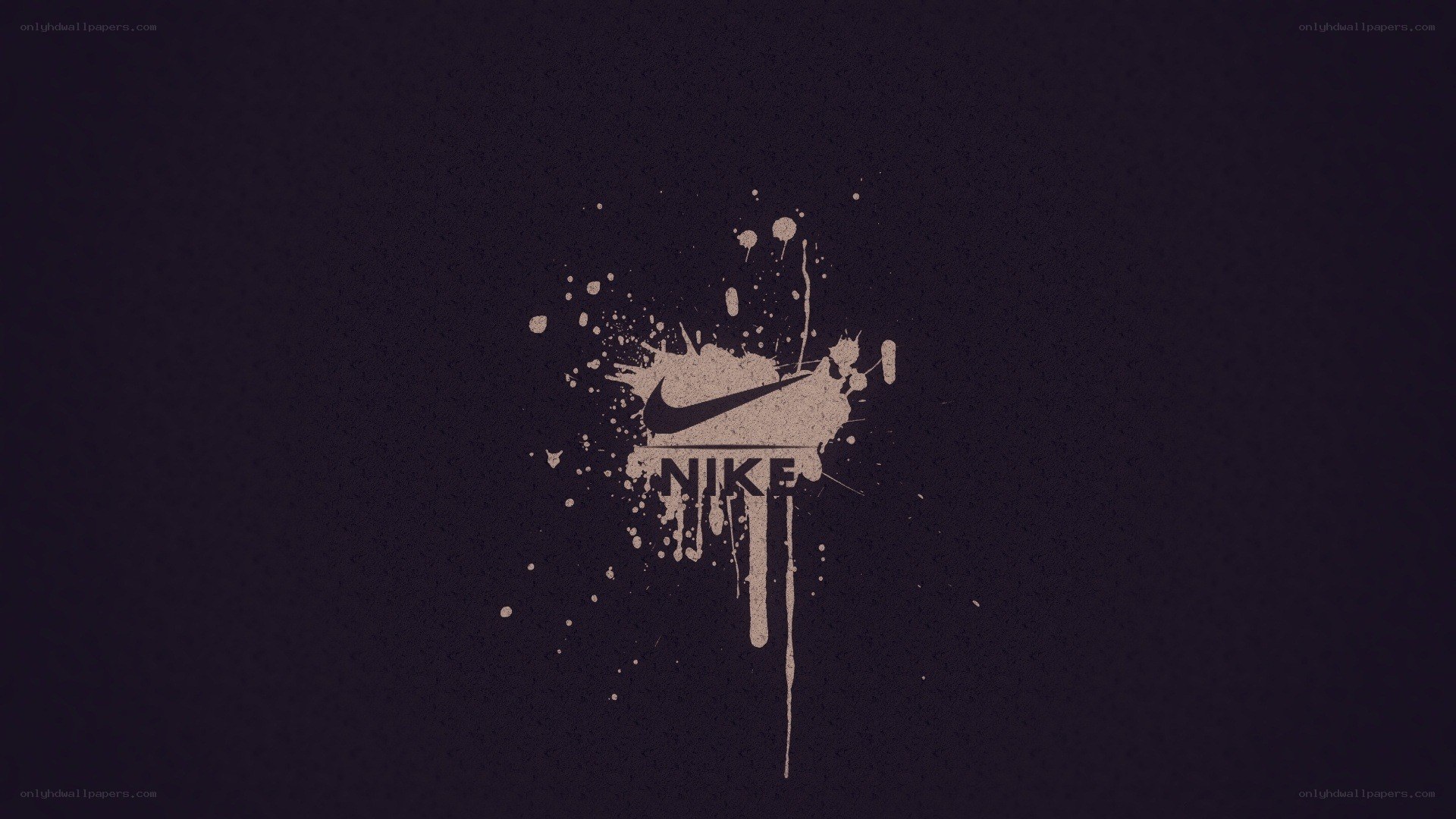 Nike logo splatter art