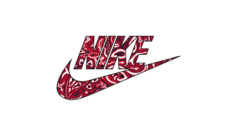 Nike Logo with Pattern