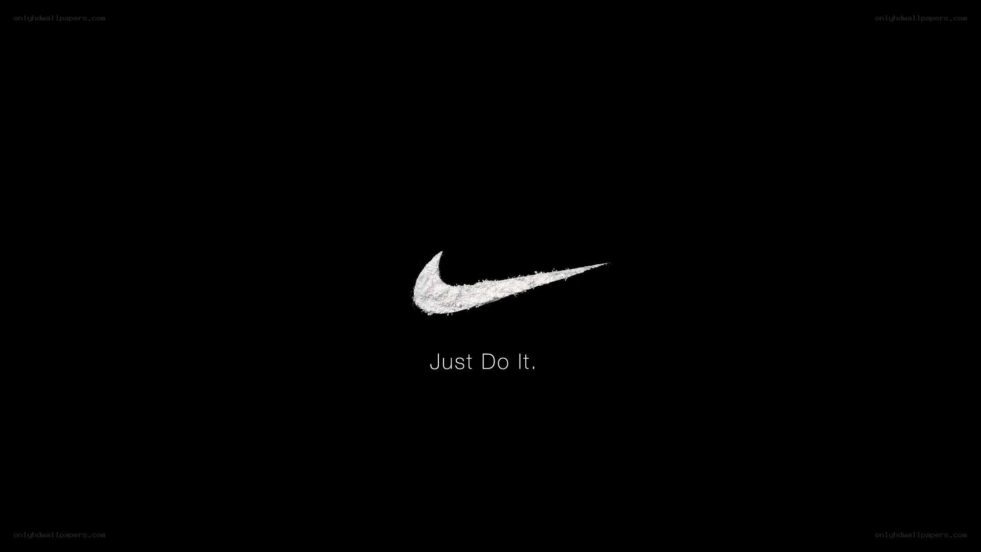 Nike logo with slogan