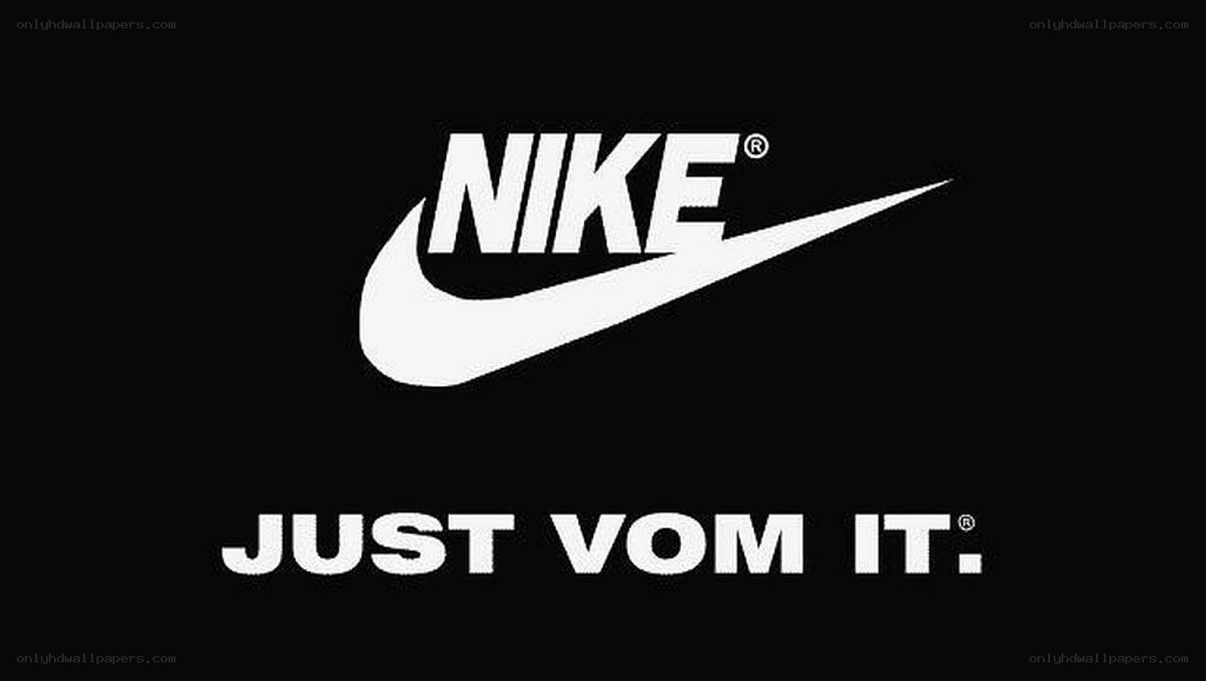 Nike logo with slogan