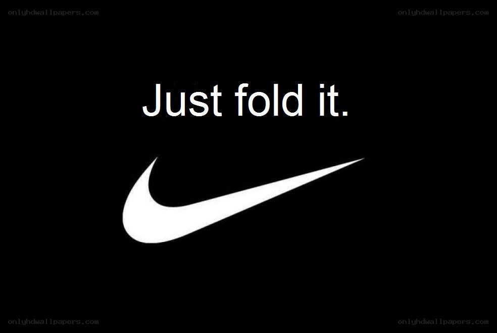 Nike logo with slogan
