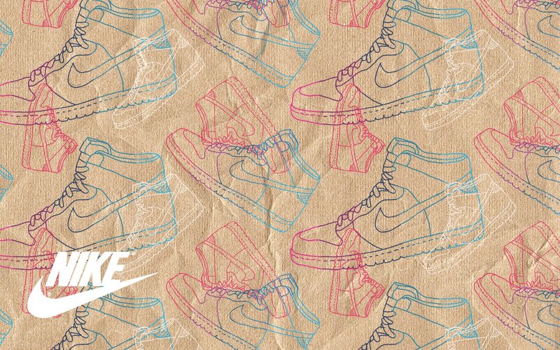 Nike shoe pattern wallpaper
