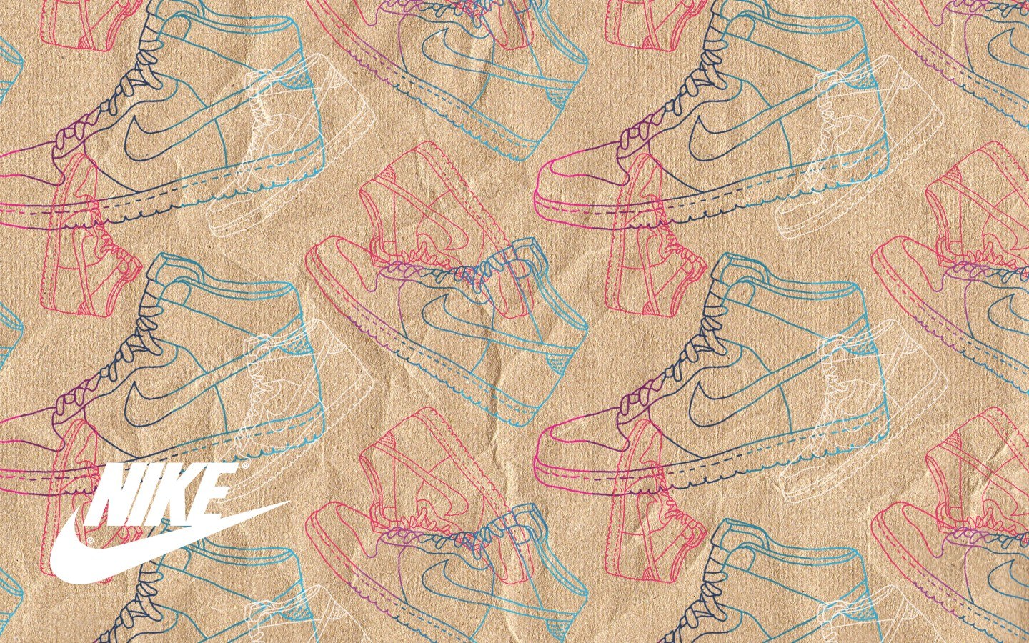 Nike shoe pattern wallpaper