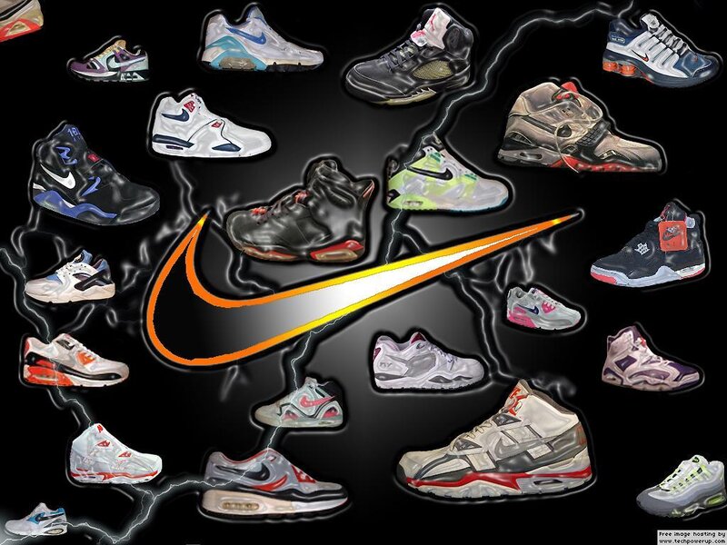 Nike sneakers collage