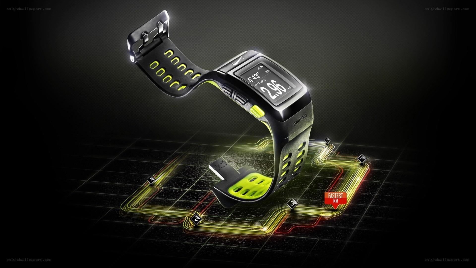 Nike+ Sportwatch on track