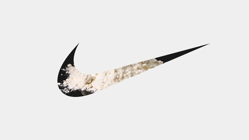 Nike Swoosh Logo — Black, Minimalist, Vector Art