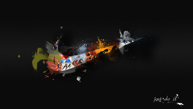 Nike Swoosh with Athletes