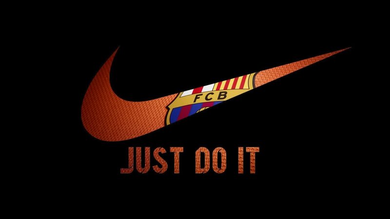 Nike Swoosh with FC Barcelona Crest
