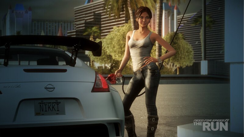 Nikki at the gas pump