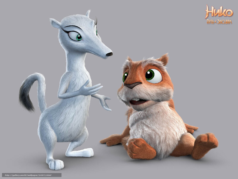 Niko and a squirrel character