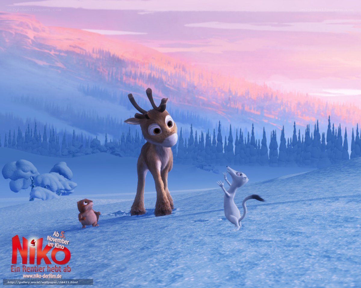 Niko and friends in snow
