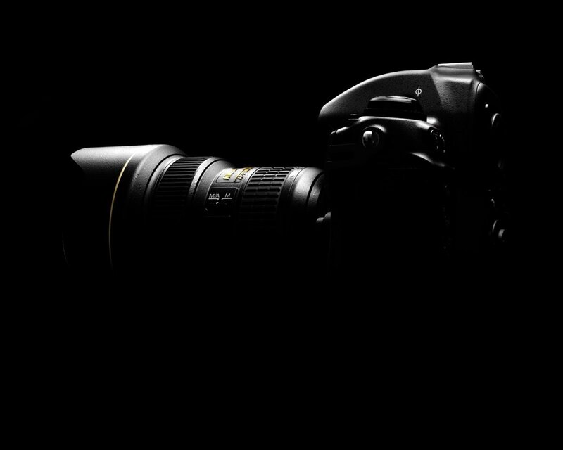Nikon camera in dark setting