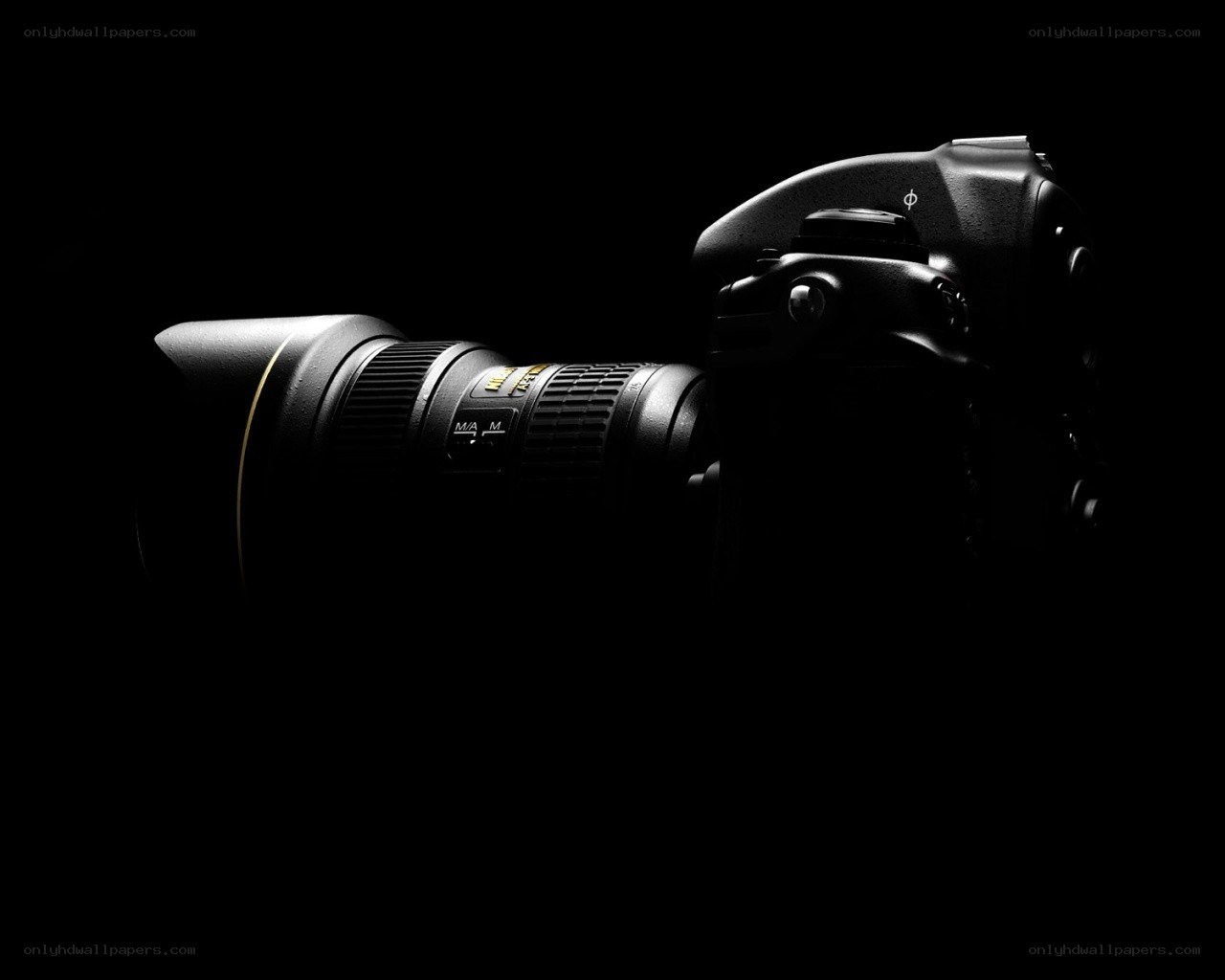 Nikon camera in dark setting
