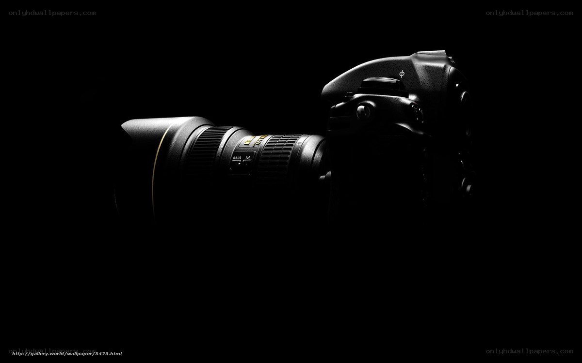 Nikon camera in dark