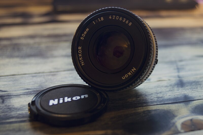 Nikon Camera Lens — Black, Calm