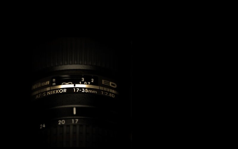 Nikon Camera Lens — Black, Dramatic