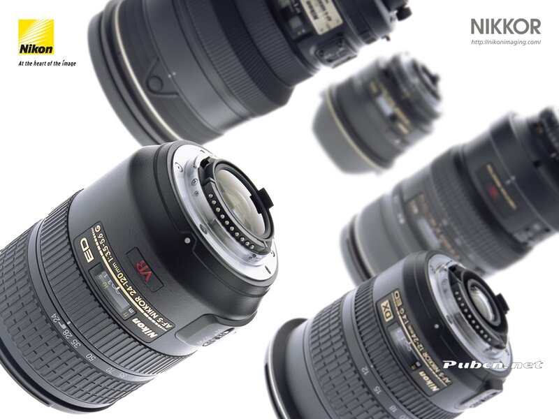 Nikon camera lenses collection