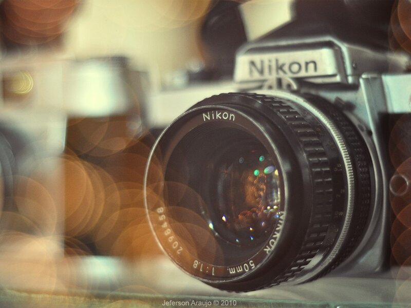 Nikon camera with lens