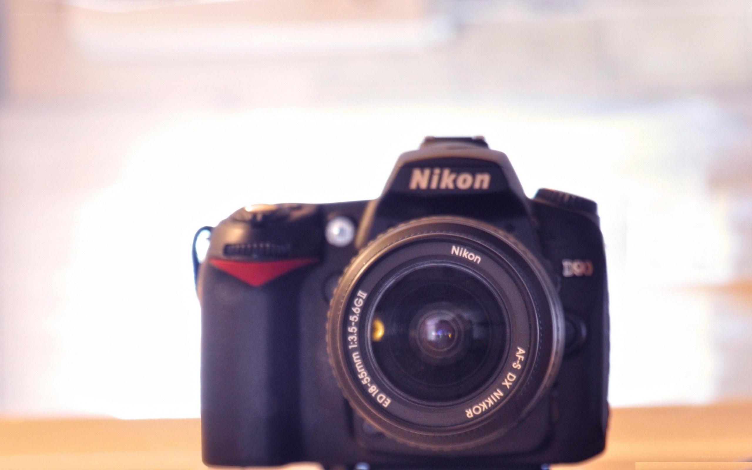 Nikon D300 camera with lens