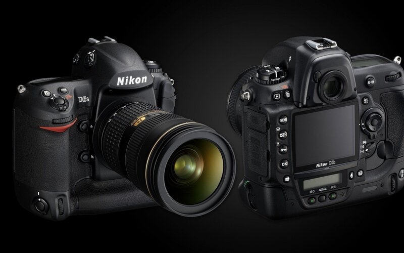 Nikon D3s Camera — Black, Dramatic, Photograph, Camera Lens