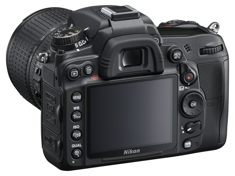Nikon DSLR camera back view